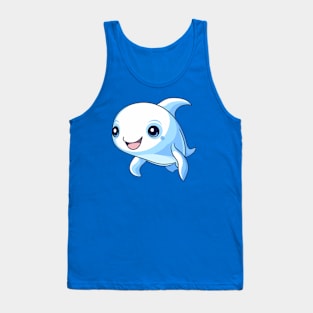 Baby white whale, cartoon Tank Top